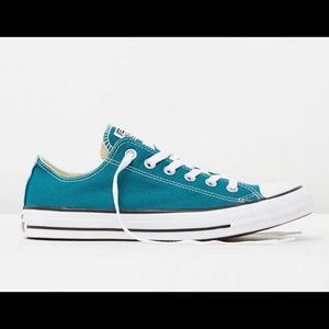 Teal Converse Low-Top Sneakers